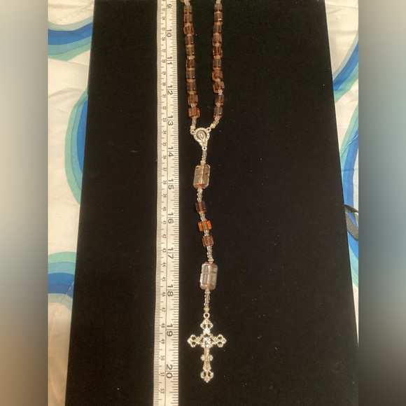 New handmade Rosary/necklace with cross - #174 - Picture 7 of 9